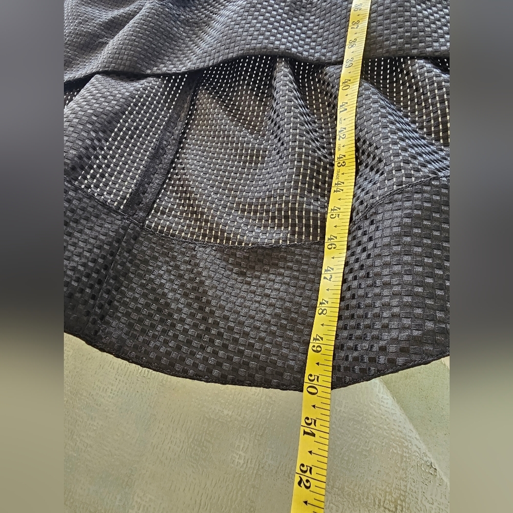 Aidan Mattox Black Textured High Low Cocktail Dress Party Evening Size 6 - Picture 14 of 14